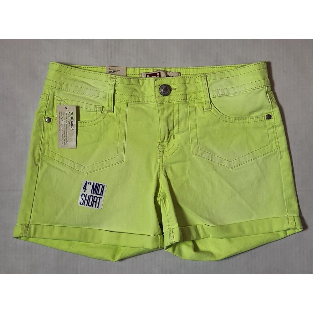 l.e.i. Ashley Lowrise Neon Midi Shorts – Size 7 Regular